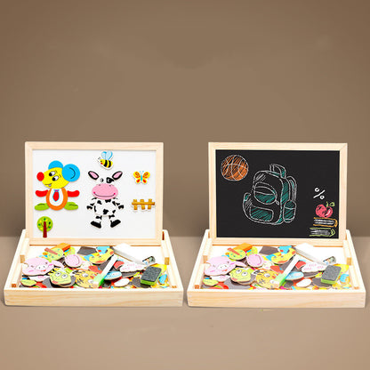 MWZ Magnetic Joypin Animal Zodiac Double-sided Drawing Board Children Educational Jigsaw Puzzle Manufacturer