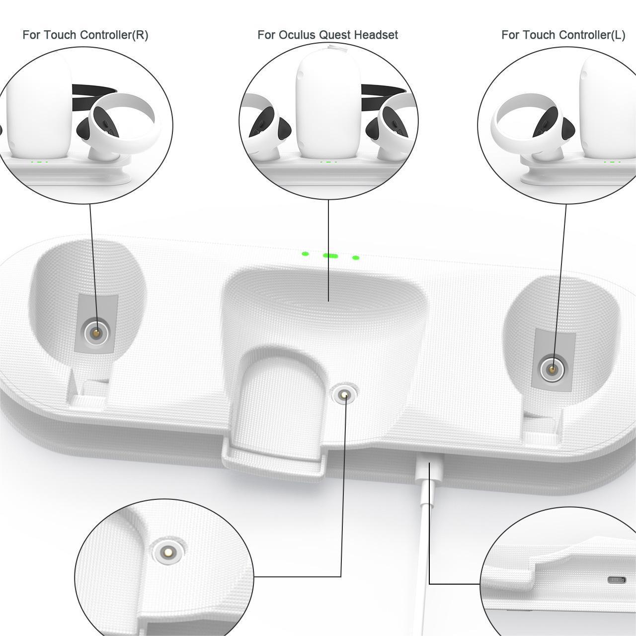 Glasses Handle Magnetic Charging Base With Battery Set Compatible With Third-party Head Wear