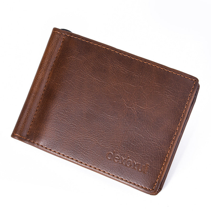 Mens Fashion Simple Vintage Mini Wallet